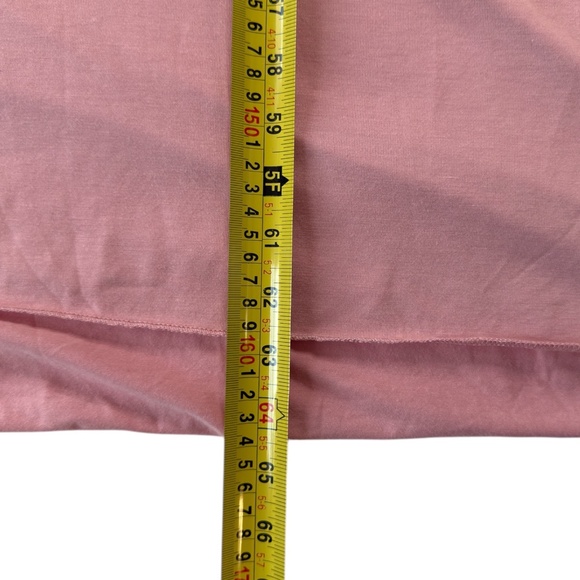 NWT Ecavus Maternity Maxi Dress Dusty Rose Off Shoulder Wrap Photoshoot Gown M - Picture 7 of 10